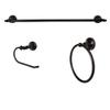 Arista Annchester Collection 3-Piece Bathroom Hardware Kit in Oil-Rubbed Bronze view 1