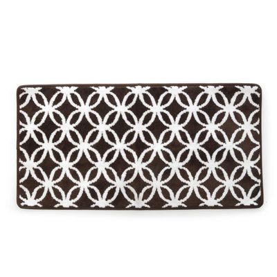 20 x 39 in. Ultra Plush Opus Knitted Cut Pile Polyester Bath Mat - Brown