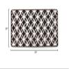 20 x 39 in. Ultra Plush Opus Knitted Cut Pile Polyester Bath Mat - Brown view 2