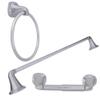 Arista Belding Collection 3-Piece Bathroom Hardware Kit in Chrome view 2