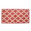 20 x 39 in. Ultra Plush Pacific Knitted Loop Pile Polyester Bath Mat - Red view 1