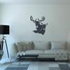 Badger Steel USA - Buck and Doe Monogram - Metal Wall Art - 15.9" X 18" - Black view 4