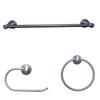Arista Castilla Collection 3-Piece Bathroom Hardware Kit in Satin Nickel view 1