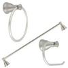 Arista Castilla Collection 3-Piece Bathroom Hardware Kit in Satin Nickel view 2