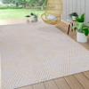 JONATHAN Y Art Deco Geometric Indoor Outdoor Area Rug 4X6 Beige, Jazz High-Low Pile for Backyard, Patio, Porch, Easy-Cleaning, High Traffic, Pet-Friendly, Non-Shedding (SBH106B-4) view 3