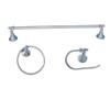 Arista Annchester Collection 3-Piece Bathroom Hardware Kit in Chrome view 2