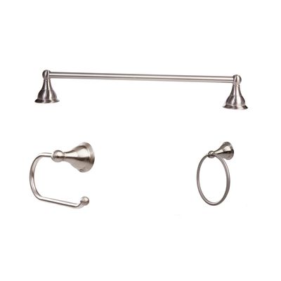 ARISTA Bath Products Arista Summit Collection 3 Piece Bathroom Accessory Set with Euro TP Holder
