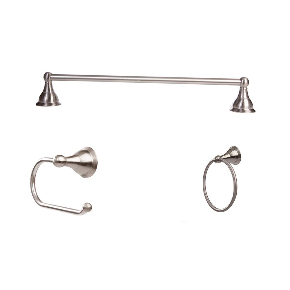 ARISTA Bath Products Arista Summit Collection 3 Piece Bathroom Accessory Set with Euro TP Holder