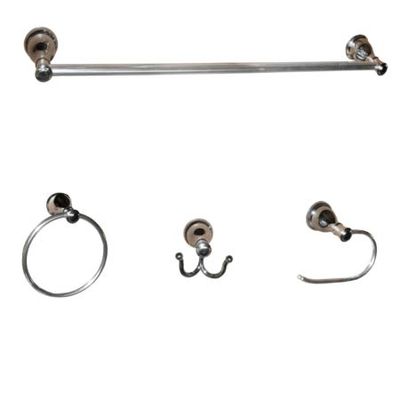 Arista Castilla Collection 4-Piece Bathroom Hardware Kit in Chrome