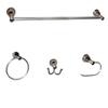 Arista Castilla Collection 4-Piece Bathroom Hardware Kit in Chrome view 1