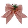 allgala Christmas Decorative Bows for Wreath Garland Treetopper Christmas Tree (11" LG Pink 2-PK)-XBW93079 view 1