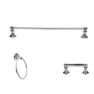 ARISTA Bath Products ARISTA Highlander Collection 3 Piece Bathroom Hardware Set Chrome