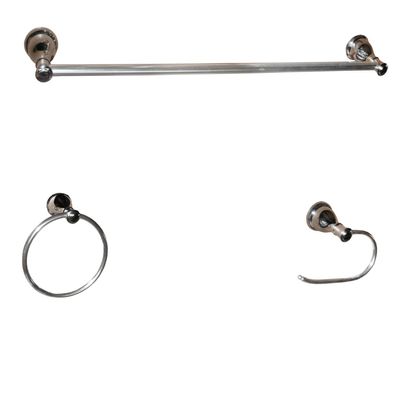 Arista Castilla Collection 3-Piece Bathroom Hardware Kit in Chrome