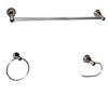 Arista Castilla Collection 3-Piece Bathroom Hardware Kit in Chrome view 1