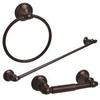 Arista Highlander Collection 3-Piece Bathroom Hardware Kit in Oil-Rubbed Bronze view 2