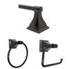 Arista Leonard Collection 3-Piece Bathroom Hardware Kit in Oil-Rubbed Bronze view 1