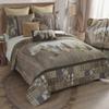 Donna Sharp Full/Queen Chimera Bear Bedding Set - 3 Piece - Ivory, Taupe, Slate Blue, Autumn Gold, Walnut, Olive and Mahogany Quilt 90" x 90" and 2 Standard Pillow Shams 20"x26" view 4