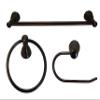 Arista Castilla Collection 3-Piece Bathroom Hardware Set in Oil-Rubbed Bronze view 1