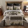 Donna Sharp Twin Polyester Bedding Set - 2 Piece - Bear Panels Lodge Quilt Set with Twin Quilt and Standard Pillow Sham - Machine Washable view 3