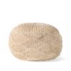 Christopher Knight Home Morven Pouf, Ivory view 1