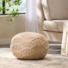 Christopher Knight Home Morven Pouf, Ivory view 2