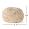 Christopher Knight Home Morven Pouf, Ivory view 3