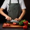 Large Wood Cutting Board for Kitchen, 1 Thick Bamboo Cheese Charcuterie Board, Butcher Chopping Block, with Juice Grooves and Handles view 3