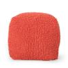 Christopher Knight Home Moloney Modern Microfiber Chenille Square Pouf, Coral view 1