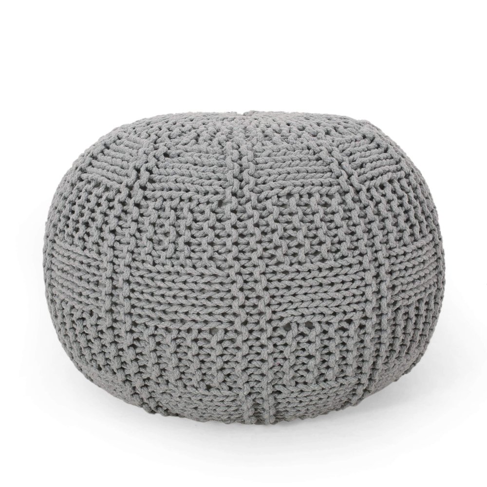 Christopher Knight Home Hortense Pouf, Gray