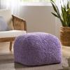 Christopher Knight Home Moloney Round Pouf - Microfiber Chenille - Lavender view 2
