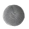 Christopher Knight Home Morven Knitted Round Pouf - Cotton - Gray view 4