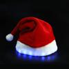 Best to Buy 2pcs Santa Hats Cap LED hat with 7 Colors Luminous Glowing Unisex-Adult's Santa Hat USB Charging Light up caps Even Party led Christmas Cap for Event Holiday Red view 4