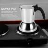 4 Cup Moka Pot, Stainless Steel Percolator Coffee Pot Stovetop Espresso Italian Coffee Maker for Home Coffee Shop Camping view 2