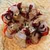 Farmhouse country Christmas wreath view 1