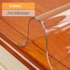 KDDEON 2mm PVC Soft Glass Bevel Edging Clear Table Cover Protector,Transparent Tablecloth Waterproof Wipeable Coffee Table Top Mat,for Bar/Hotel/Kitchen/Picnic (70x180cm/28x71in) view 3