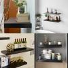 36 Inches Wall Mounted Floating Shelves Set of 2,Espresso Wall Display Ledge Shelf Wide Panel 12 Inches Deep,35.43" L x 11.81" D x 2" T, Deeper Than Others, Espresso view 3