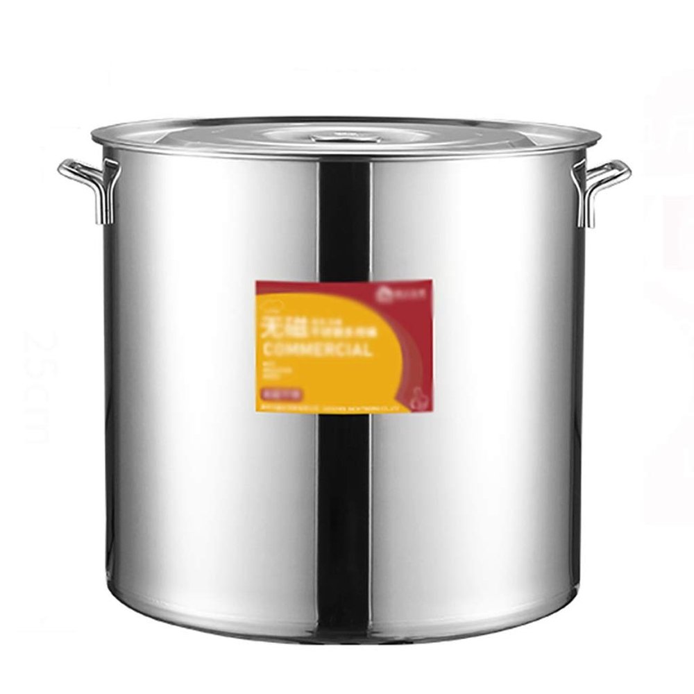 304 Stainless Steel Stock Pot, Thickened Large Soup Pot With Lid For Catering Commercial Use For Gas Stove/induction Cooker (6-90L) (Size : 10L)