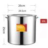 304 Stainless Steel Stock Pot, Thickened Large Soup Pot With Lid For Catering Commercial Use For Gas Stove/induction Cooker (6-90L) (Size : 10L) view 2