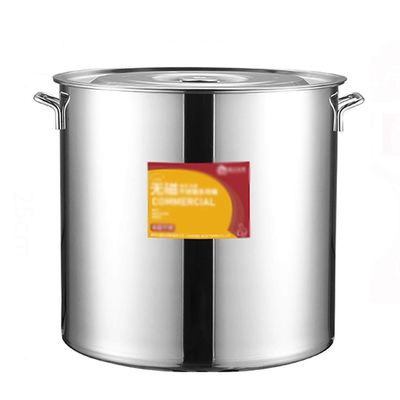304 Stainless Steel Stock Pot, Thickened Large Soup Pot With Lid For Catering Commercial Use For Gas Stove/induction Cooker (6-90L) (Size : 20L)