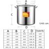 304 Stainless Steel Stock Pot, Thickened Large Soup Pot With Lid For Catering Commercial Use For Gas Stove/induction Cooker (19-158L) (Size : 19L) view 2