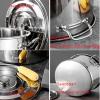 304 Stainless Steel Stock Pot, Thickened Large Soup Pot With Lid For Catering Commercial Use For Gas Stove/induction Cooker (19-158L) (Size : 19L) view 3
