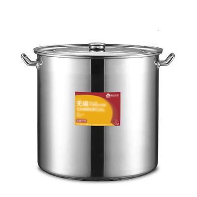304 Stainless Steel Stock Pot, Thickened Large Soup Pot With Lid For Catering Commercial Use For Gas Stove/induction Cooker (19-158L) (Size : 30L)