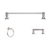 Arista Highlander Collection 3-Piece Bathroom Hardware Kit in Satin Nickel view 1
