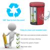 Bigacc 13 Gallon 50L Touch Free Automatic Stainless Steel Trash Can Garbage Can Metal Trash Bin with Lid for Kitchen Living Room Office Bathroom, Electronic Motion Sensor Automatic Trash Can - Red view 4
