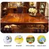 KDDEON PVC Soft Glass Table Cover Protector,68 Edging Transparent Tablecloth Protector,Clear Plastic Crystal Plate,Waterproof/Oilproof/Anti-Scald Coffee Table Mat (80x180cm/31x71in) view 3