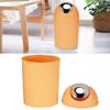 Small Trash Can with Lid, Plastic Garbage Bin Table Trash Can for Bathroom Bedroom Living Room(Orange) view 4