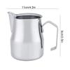 350ml Stainless Steel Pointed Mouth Garland Cup Milk Froth Pot, Espresso Latte Art Style Pitcher Coffee Milk Frothing Cup view 2