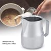 350ml Stainless Steel Pointed Mouth Garland Cup Milk Froth Pot, Espresso Latte Art Style Pitcher Coffee Milk Frothing Cup view 4