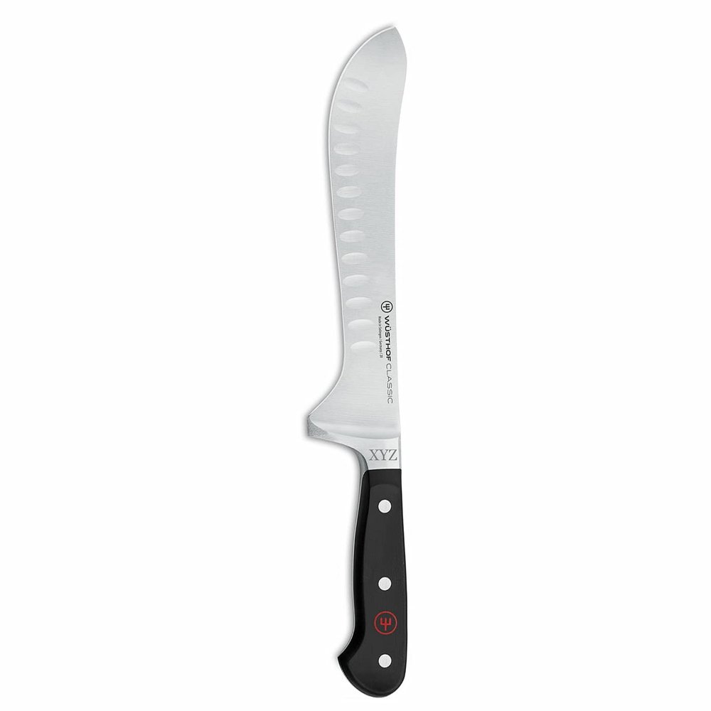 Wusthof Classic - 8" Artisan Butcher Knife w/Hollow Edge - Personalized Engraved