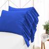 Bedding Castle Set of 2 Pillow Cases Shams Covers with Long Ruffles Mermaid Fishtail 100% Egyptian Cotton 800 Thread Count (Standard Size, Royal Blue) view 1